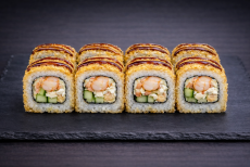 Жаренный ролл эби темпура - Доставка суши, роллов, пиццы в Новосибирске