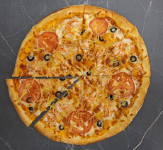 Пицца с креветками и пармезаном - Доставка суши, роллов, пиццы в Новосибирске