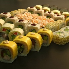 Сэт ажиотаж 48шт 1.5кг   - Доставка суши, роллов, пиццы в Новосибирске