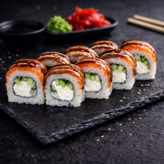 Ролл дабл фиш - Доставка суши, роллов, пиццы в Новосибирске