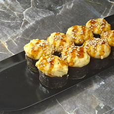 Запечённый ролл эби хот - Доставка суши, роллов, пиццы в Новосибирске