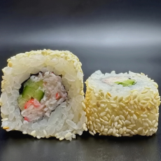 Ролл калифорния в кунжуте - Доставка суши, роллов, пиццы в Новосибирске