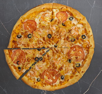 Пицца с креветками и пармезаном - Доставка суши, роллов, пиццы в Новосибирске