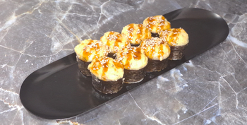 Запеченный ролл сяке хот - Доставка суши, роллов, пиццы в Новосибирске